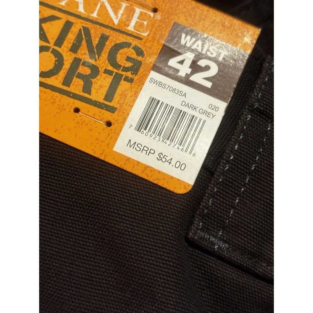 NEW Savane Hiking Shorts Men's 42 Dark Grey Tech Pocket